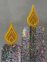 GLITZEREDITION von BURNY TO GO | Kerze aus funkelndem Acrylglas
