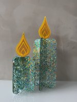 GLITZEREDITION von BURNY TO GO | Kerze aus funkelndem Acrylglas