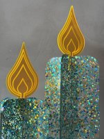 GLITZEREDITION von BURNY TO GO | Kerze aus funkelndem Acrylglas