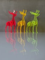 HELMUT der Hirsch aus leuchtendem Acryglas