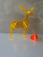 HELMUT der Hirsch aus leuchtendem Acryglas