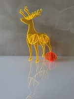 HELMUT der Hirsch aus leuchtendem Acryglas