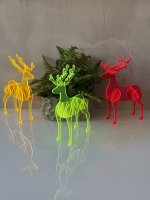 HELMUT der Hirsch aus leuchtendem Acryglas