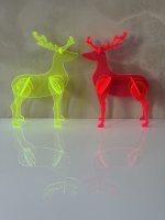 HELMUT der Hirsch aus leuchtendem Acryglas